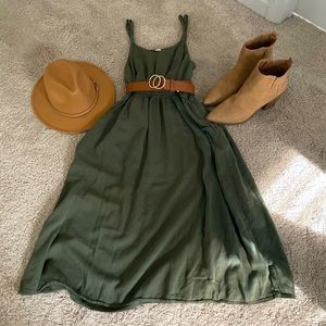Olive Green Dress